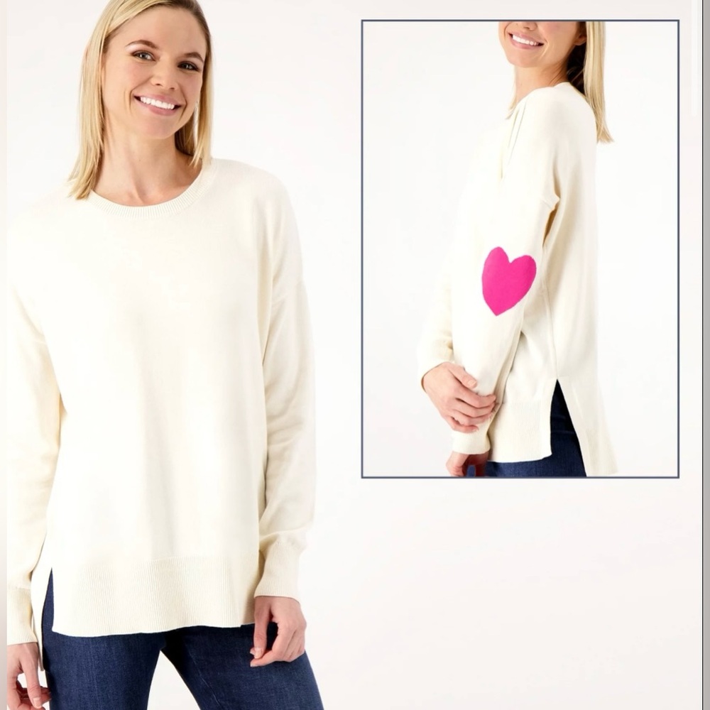 Studio Park x Amy Stran Girlfriend Sweater With Heart Elbows